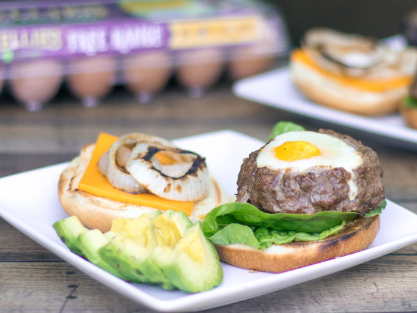Egg in a Hole BBQ Burgers