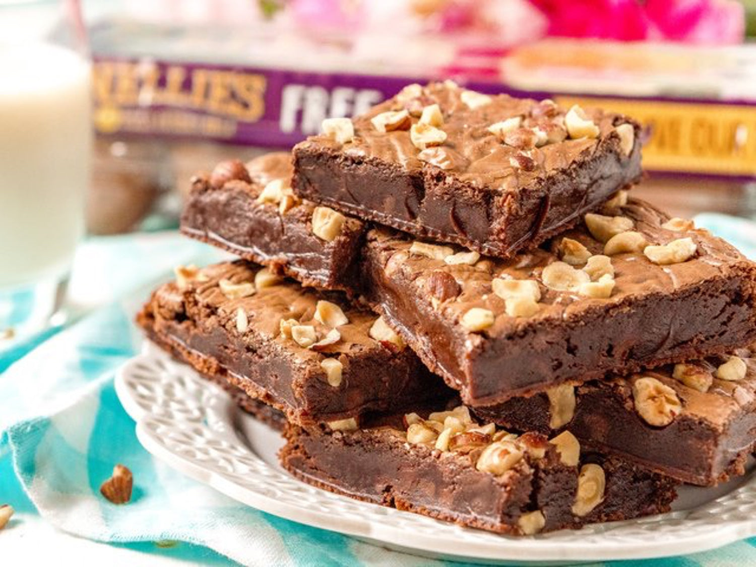 4 Ingredient Hazelnut Brownies – Nellie's Free Range