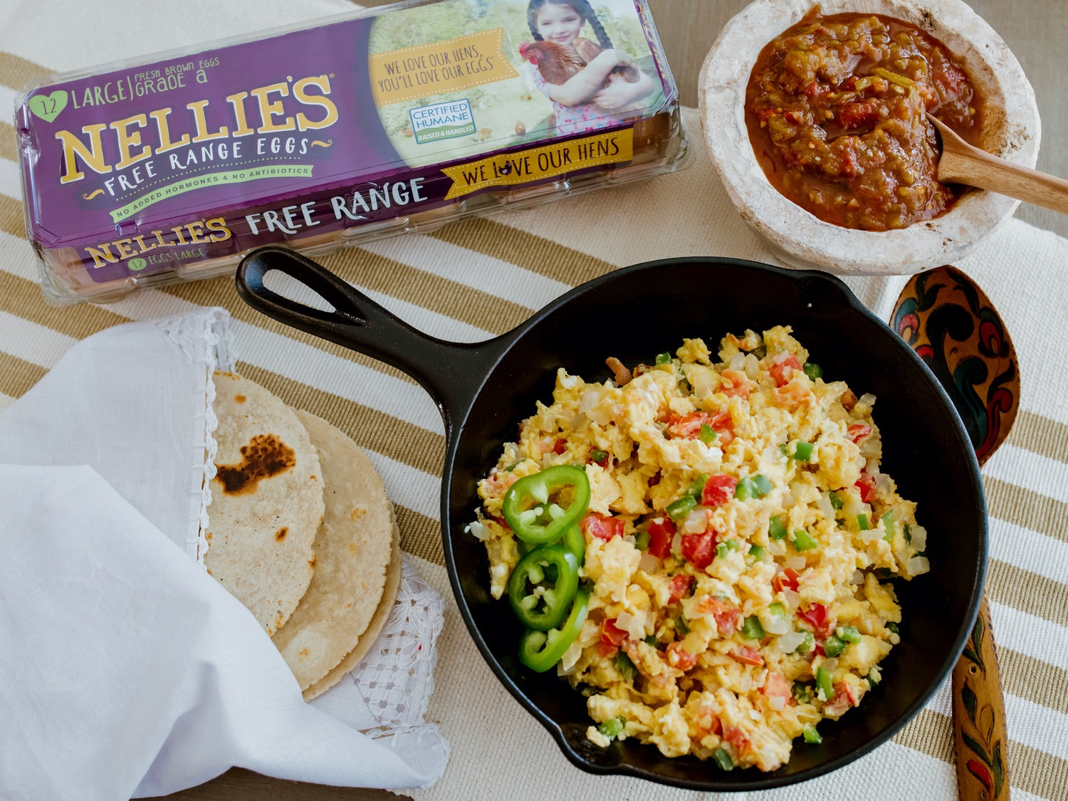 Huevos a la Mexicana (Mexican Style Scrambled Eggs) – Nellie's Free Range