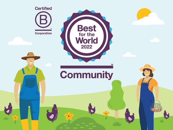 Nellie's Free Range Recognized as a Best For The World B Corp of 2022