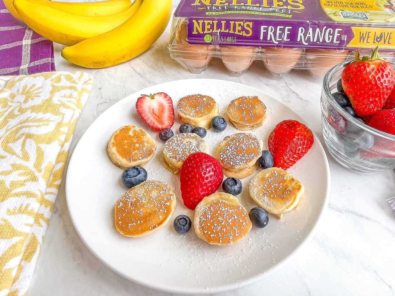 Apple and Banana Pancake Bites