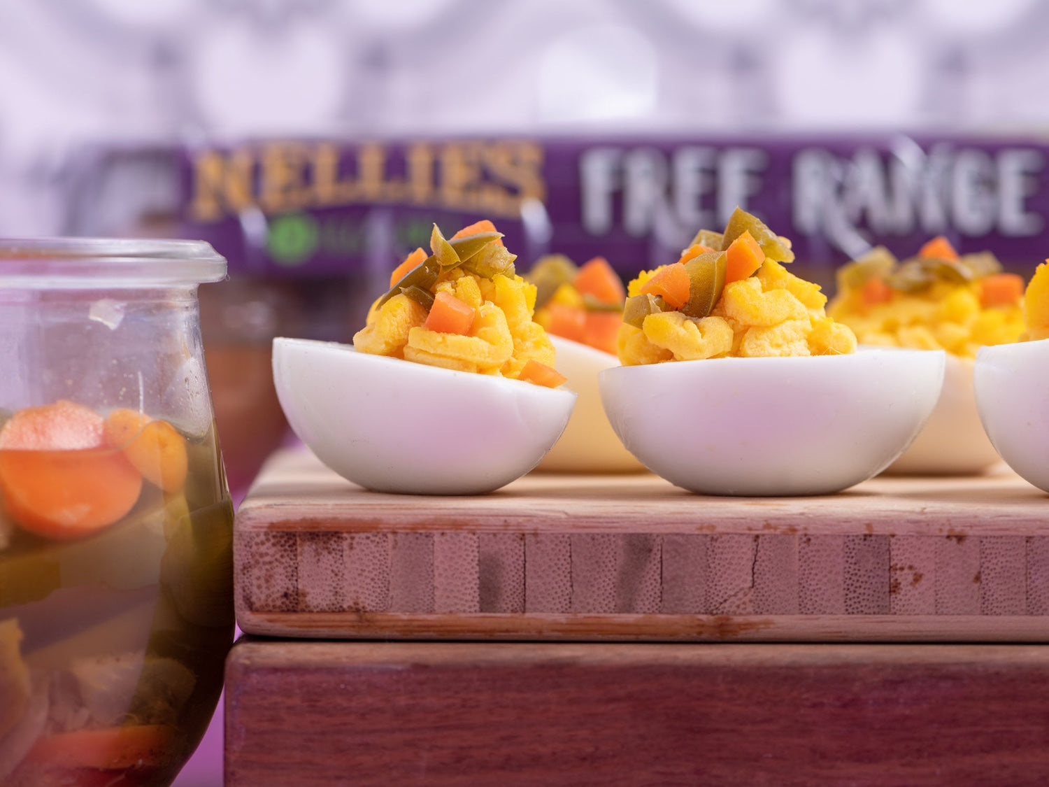 Pickled Jalapeño Deviled Eggs – Nellie's Free Range