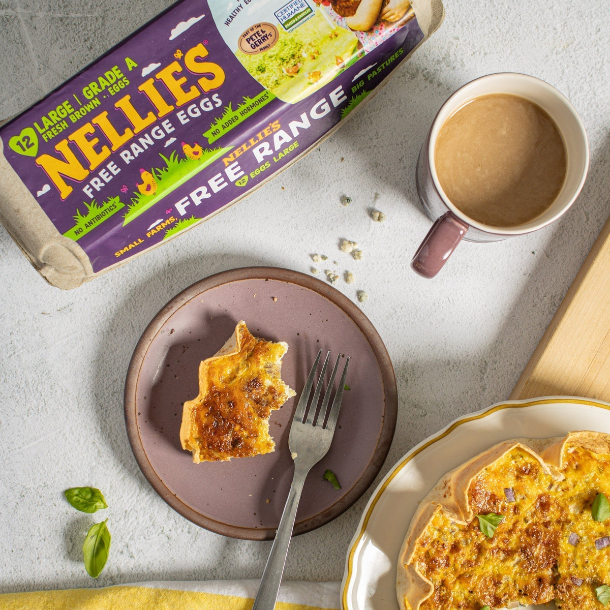 Air Fryer Tortilla Quiche with Nellie's Free Range Eggs