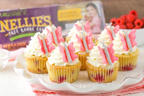 Raspberry Pound Cake Cupcakes