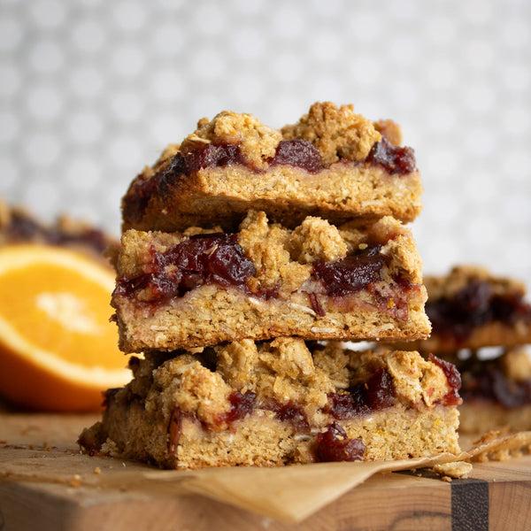 Cranberry Orange Oatmeal Bars