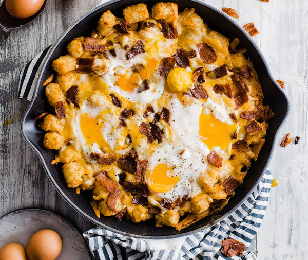Bacon, Egg, and Cheese Totchos