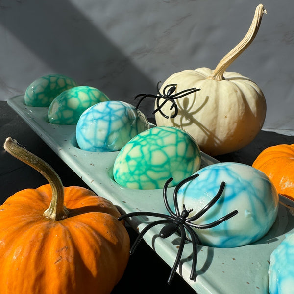 How to Make Spiderweb Eggs for a Spooky Snack