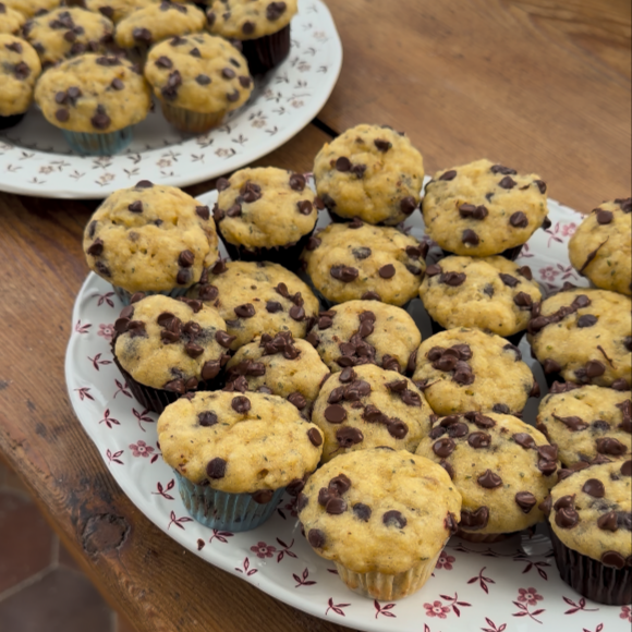 Toddler-Friendly Chocolate Chip Mini Muffins made with Nellie's Free Range Eggs
