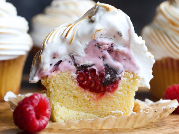 Baked Alaska Cupcakes