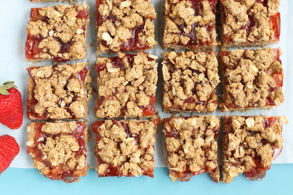 Strawberry Oatmeal Cookie Bars