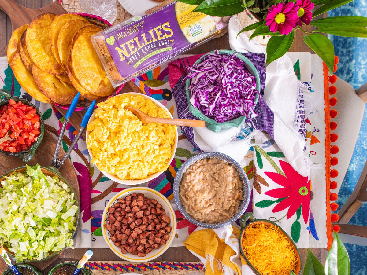 how to make a build-your-own breakfast tostada bar