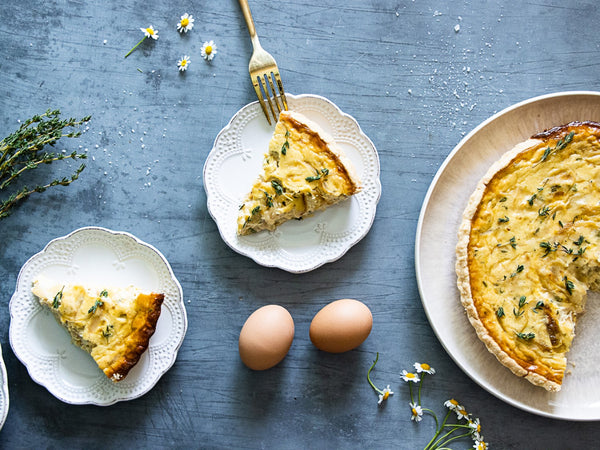 Caramelized Onion and Thyme Quiche