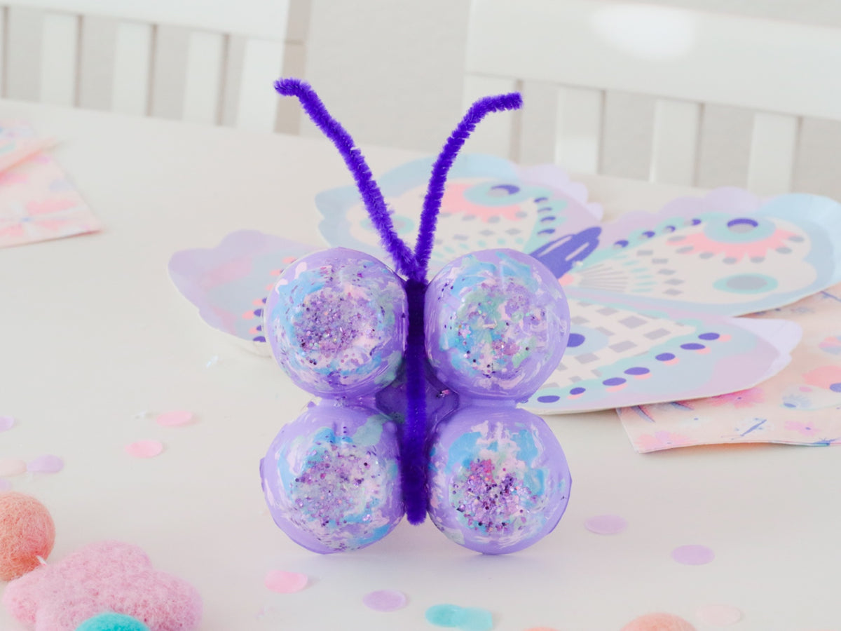 diy egg carton butterflies