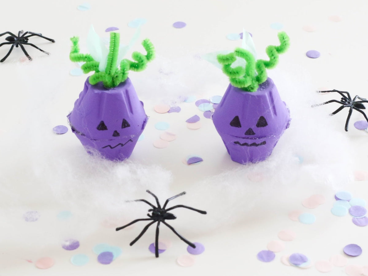 diy egg carton jack o' lanterns