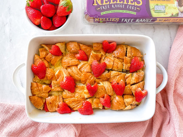 Nutella Strawberry French Toast Bake