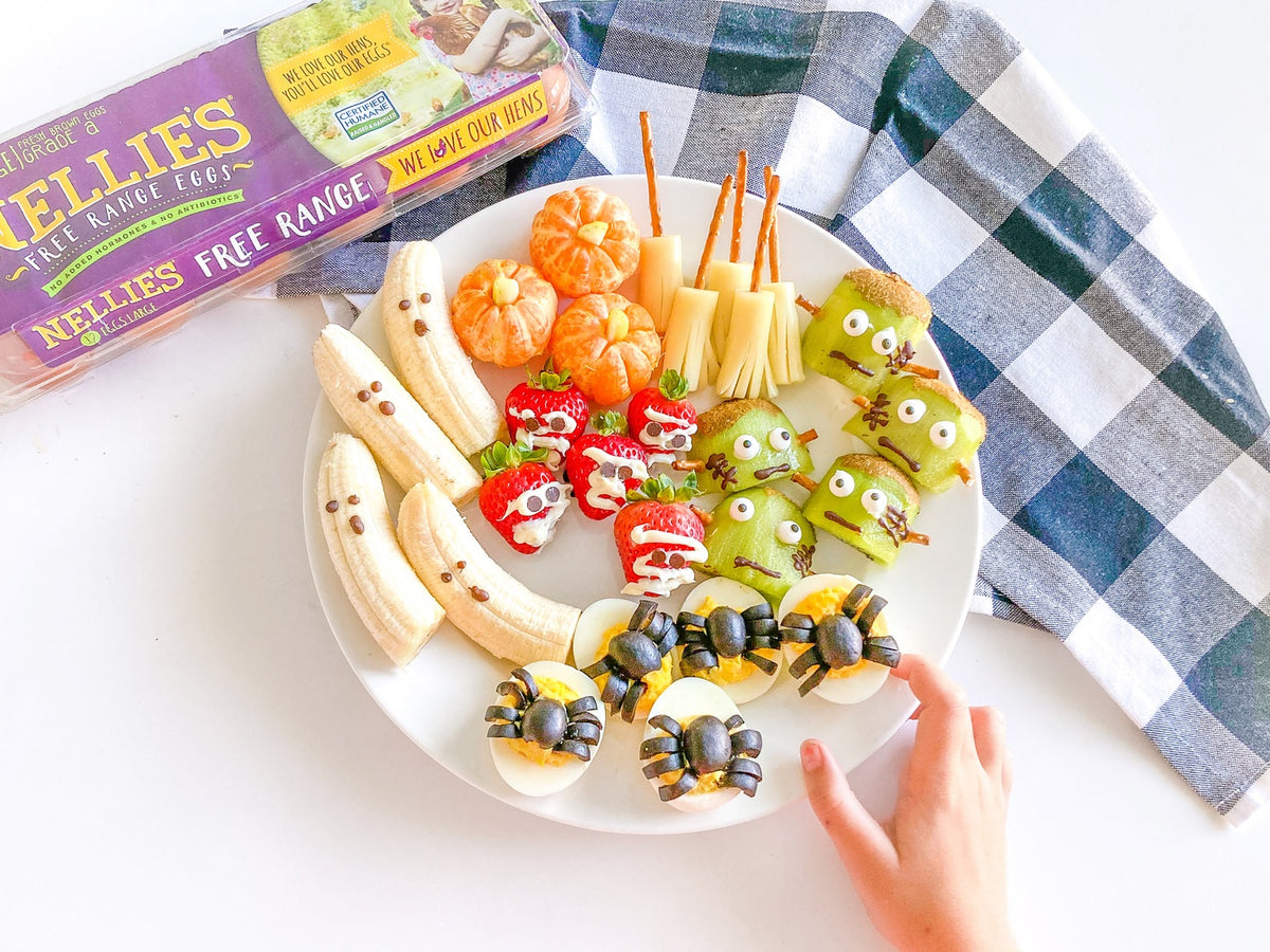 how to make a halloween snack plate