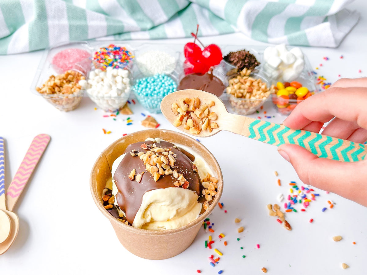 build-your-own ice cream sundae bar
