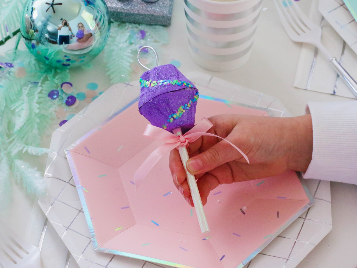 diy egg carton lollipop ornaments