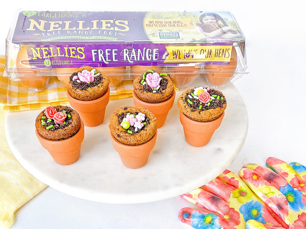 Flower Pot Cookie Cups