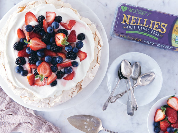 Pavlova with Summer Berries