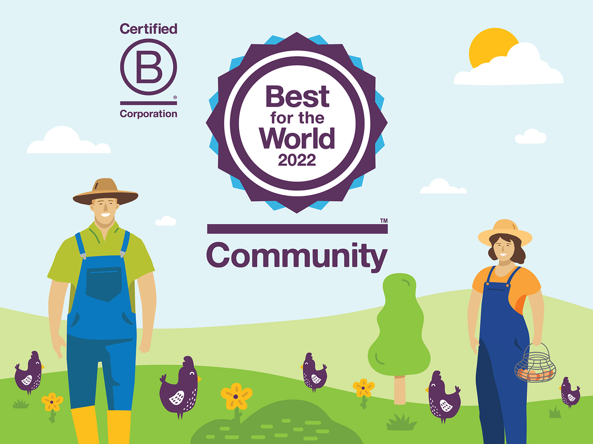 nellie's free range recognized as a best for the world b corp of 2022