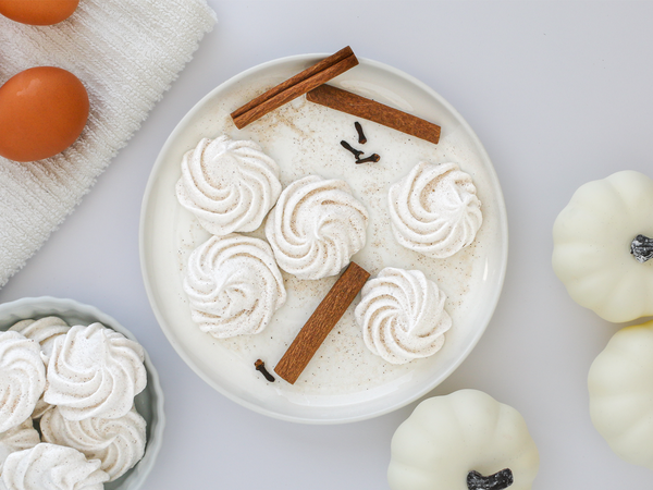 Pumpkin Spice Meringue Cookies