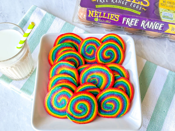 Rainbow Pinwheel Cookies