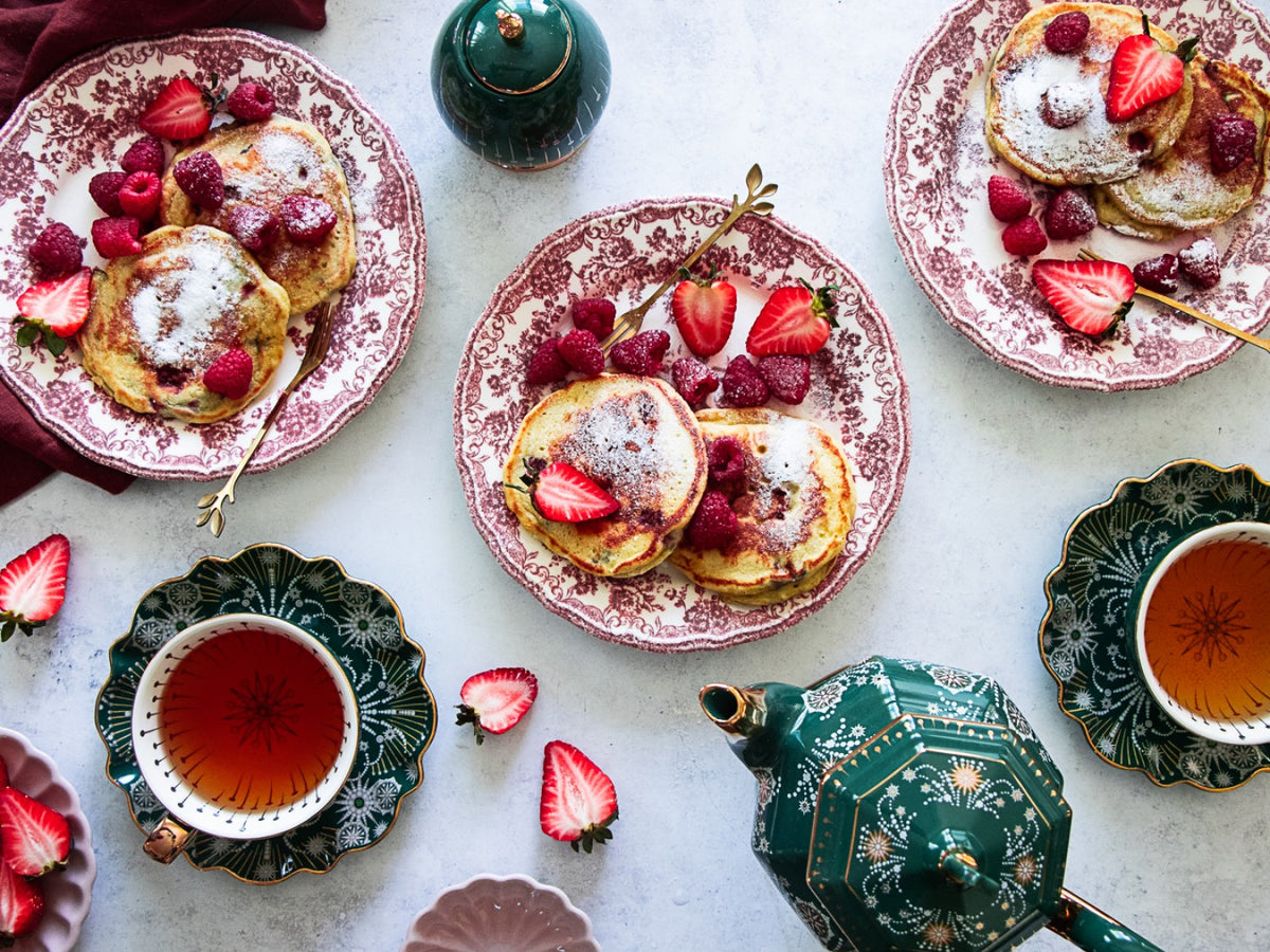 Raspberry Ricotta Pancakes