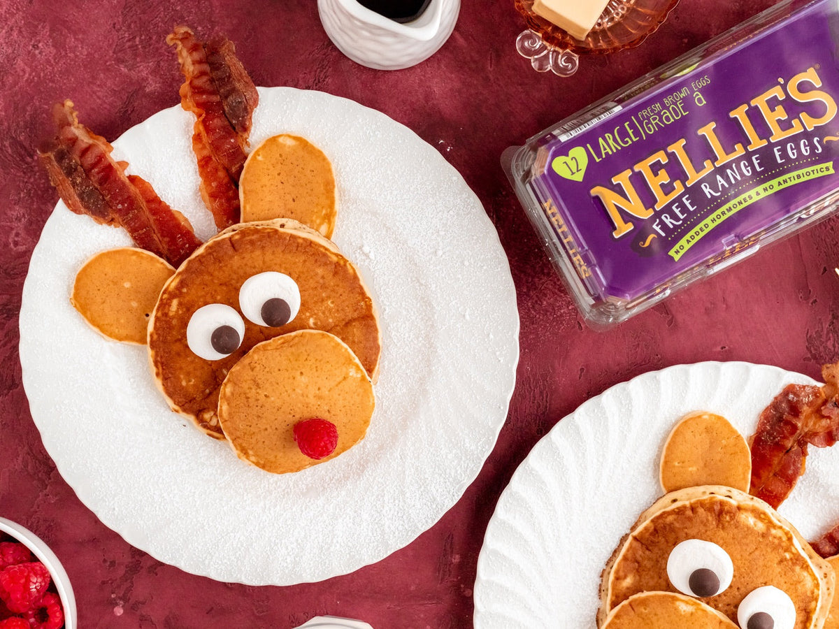 Rudolph the Red Nosed Reindeer Pancakes