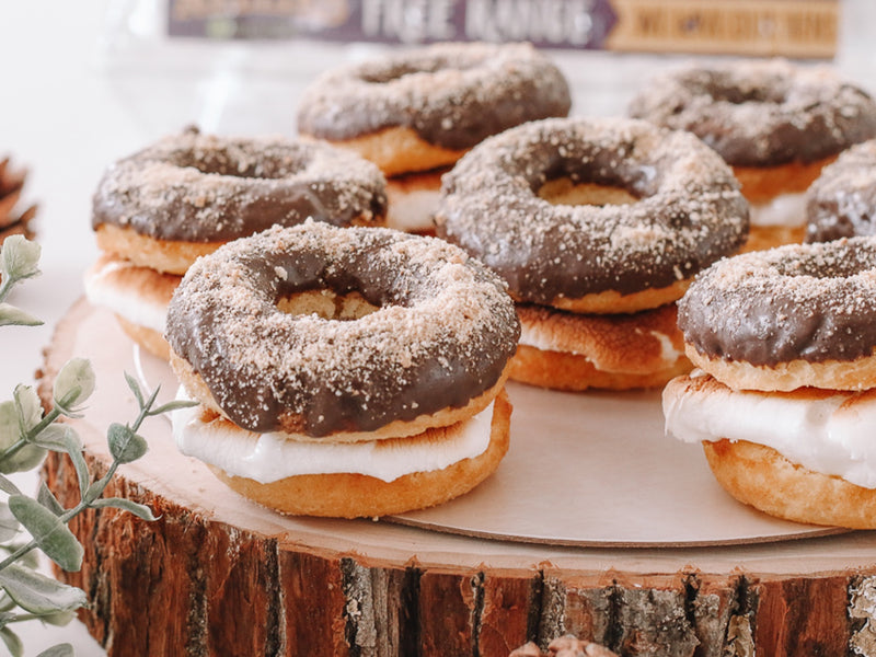Campfire S'mores Donut Sandwiches