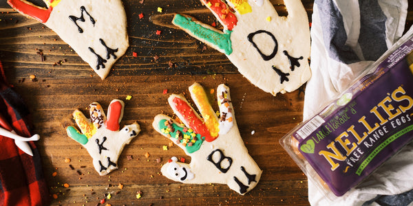 Thanksgiving Sugar Cookie Hand Turkeys