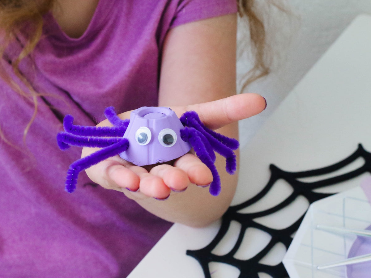 diy egg carton spiders
