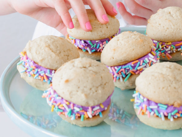 Vanilla Whoopie Pies with Sprinkles